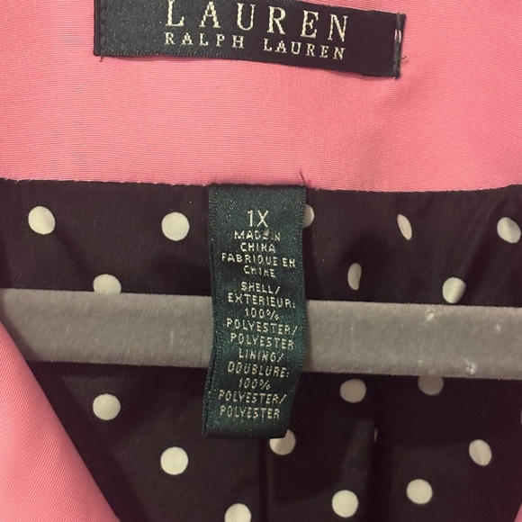 Ralph Lauren Pink Trench Coat Classic Tailored Design size 1X - Picture 4 of 16